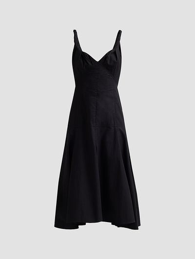 Proenza Schouler Women's Leo Cotton Poplin Midi-Dress