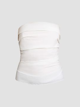 Proenza Schouler Women's Maisy Pleated Cotton Poplin Top