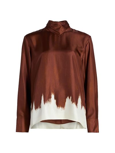 Proenza Schouler Women's Mara Printed Silk Top