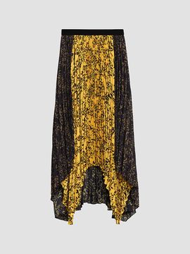 Proenza Schouler Women's Paulina Printed Pleated Midi Skirt