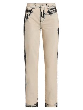 Proenza Schouler Women's Ryman Acid-Wash Straight-Leg Jeans