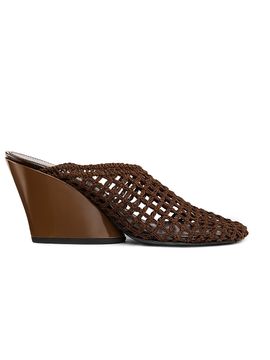 Proenza Schouler Women's Slant 70MM Crochet Wedge-Heel Mules