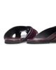 Proenza Schouler Women's Slant Cross Leather & Suede Slides - 3