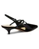 Proenza Schouler Women's Slash Crossover 40MM Metallic Kitten-Heel Pumps - 3