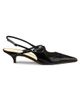 Proenza Schouler Women's Slash Crossover 40MM Metallic Kitten-Heel Pumps - 7