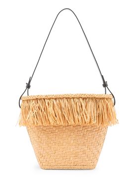 Proenza Schouler Women's Small Fringe Raffia Bucket Bag