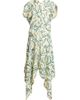Proenza Schouler Women's Sybella Printed Silk-Linen Dress - 6
