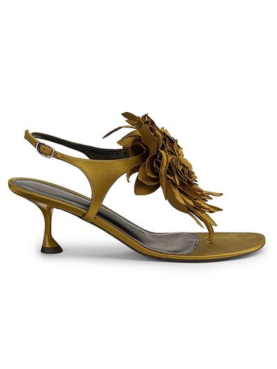 Proenza Schouler Women's Tee 60MM Flower Satin Sandals