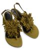 Proenza Schouler Women's Tee 60MM Flower Satin Sandals - 4