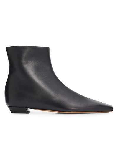 Proenza Schouler Women's Trap Flat Leather Ankle Boots