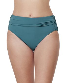Profile By Gottex Profile by Gottex Bachelorette Mid Rise Shirred Bikini Bottom