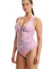 Profile by Gottex Profile by Gottex Boho Bloom D-Cup V-Neck Gold Beaded One Piece - 4