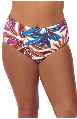 Profile by Gottex Profile by Gottex Plantopia Plus Size Shirred High Waist Swim Bottom