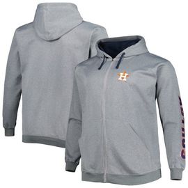 PROFILE Men's Profile Ash Houston Astros Big & Tall Pullover Hoodie 