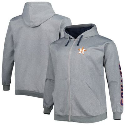 PROFILE Men's Profile Ash Houston Astros Big & Tall Pullover Hoodie 