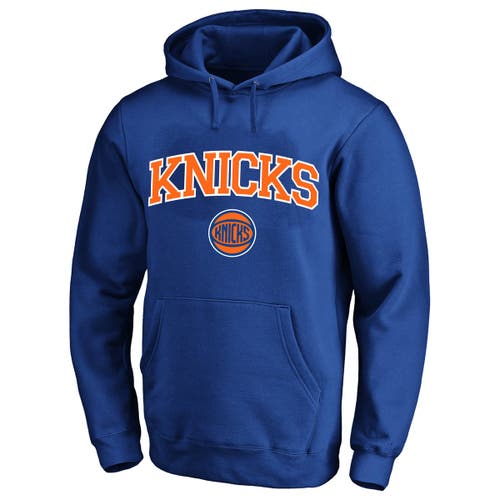 PROFILE Men's Profile Blue New York Knicks Big & Tall Arch Over Logo Hoodie 