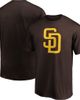 PROFILE Men's Profile Brown San Diego Padres Big & Tall Primary Logo T-Shirt  - 1