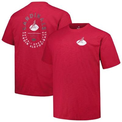 PROFILE Men's Profile Cardinal Arizona Cardinals Big & Tall Two-Hit Throwback T-Shirt 