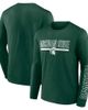 PROFILE Men's Profile Green Michigan State Spartans Big & Tall Two-Hit Graphic Long Sleeve T-Shirt  - 1