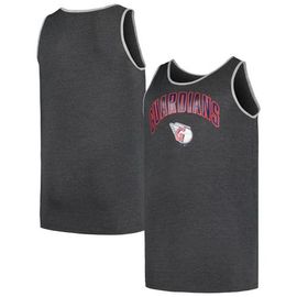 PROFILE Men's Profile Heather Charcoal Cleveland Guardians Big & Tall Arch Over Logo Tank Top 