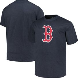 PROFILE Men's Profile Heather Navy Boston Red Sox Big & Tall Weathered Logo T-Shirt 
