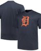 PROFILE Men's Profile Heather Navy Detroit Tigers Big & Tall Weathered Logo T-Shirt  - 1
