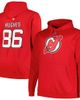 PROFILE Men's Profile Jack Hughes Red New Jersey Devils Big & Tall Name & Number Pullover Hoodie  - 1