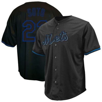 PROFILE Men's Profile Juan Soto Black New York Mets Big & Tall Pop Fashion Jersey 
