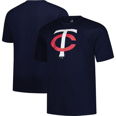 PROFILE Men's Profile Navy Minnesota Twins Big & Tall Primary Logo T-Shirt 