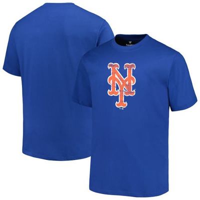 PROFILE Men's Profile Royal New York Mets Big & Tall Primary Logo T-Shirt 