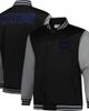 PROFILE Men's Profile Black/Gray Chicago Cubs Full-Snap Varsity Jacket  - 1