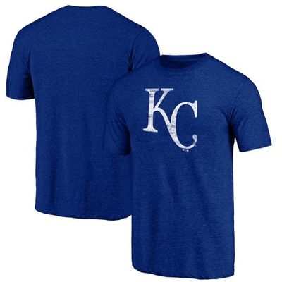 PROFILE Men's Profile Royal Kansas City Royals Big & Tall Distressed Logo T-Shirt 
