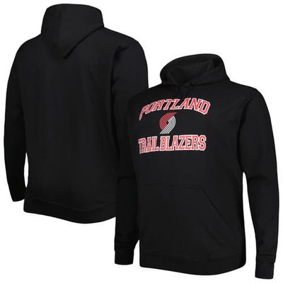 PROFILE PROFILE Men's Black Portland Trail Blazers Big & Tall Heart & Soul Pullover Hoodie 