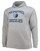 PROFILE PROFILE Men's Heathered Gray Memphis Grizzlies Big & Tall Heart & Soul Pullover Hoodie - 2