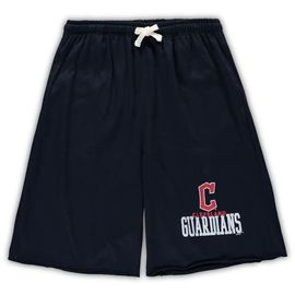 PROFILE PROFILE Men's Navy Cleveland Guardians Big & Tall French Terry Shorts 