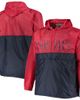 PROFILE PROFILE Men's Red Washington Capitals Big & Tall Anorak Half-Zip Pullover Hoodie  - 1