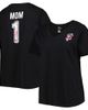 PROFILE PROFILE Women's Black San Francisco Giants Mother's Day Plus Size Best Mom Ever V-Neck T-Shirt  - 1