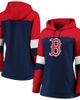 PROFILE PROFILE Women's Navy Boston Red Sox Plus Size Colorblock Pullover Hoodie  - 1