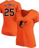 PROFILE Women's Profile Pete Alonso Orange Baltimore Orioles Plus Size Name & Number V-Neck T-Shirt  - 1