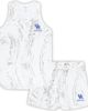 PROFILE Women's Profile White Kentucky Wildcats Plus Size Marble Tank and Shorts Set - 1