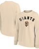 PROFILE Women's Profile Oatmeal San Francisco Giants Plus Size French Terry Pullover Sweatshirt  - 1