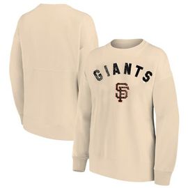 PROFILE Women's Profile Oatmeal San Francisco Giants Plus Size French Terry Pullover Sweatshirt 