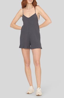 Project Social T Project Social T Bar Tie Back Ribbed Romper