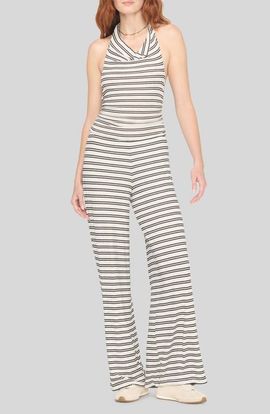 Project Social T Project Social T Goa Striped Halter Jumpsuit