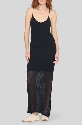Project Social T Project Social T Paloma Mesh Mixed Maxi Dress
