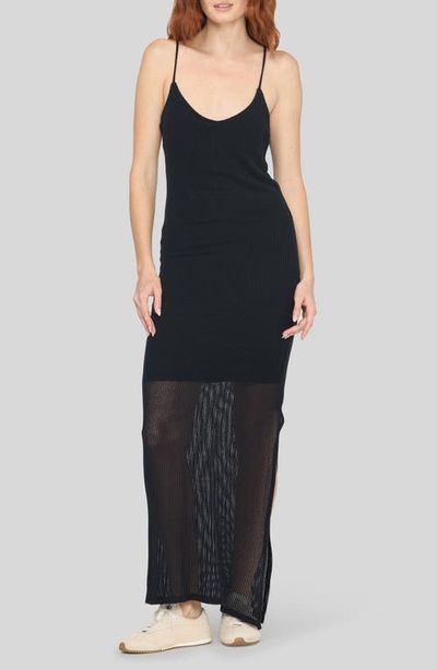 Project Social T Project Social T Paloma Mesh Mixed Maxi Dress
