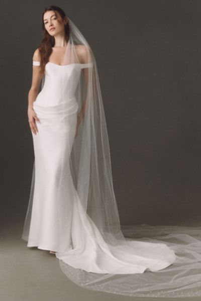 Pronovias Pearl Crystal Cathedral Veil