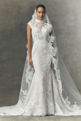 Pronovias Pronovias x Anthropologie Weddings Eika Lace Cathedral Veil