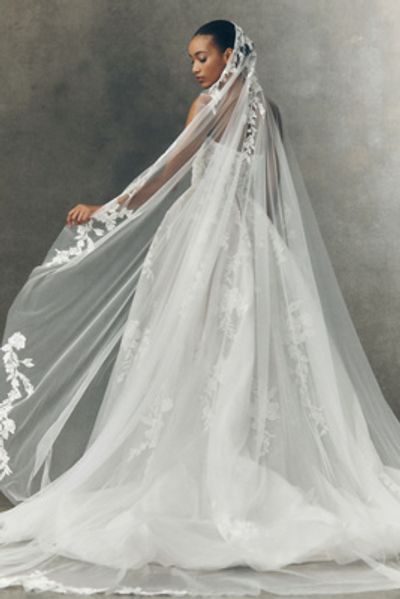 Pronovias Pronovias x Anthropologie Weddings Tarya Floral Cathedral Veil