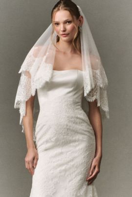 Pronovias Pronovias x Anthropologie WeddingsLace Fingertip Veil